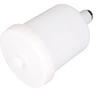 600ml Spray Paint Gun Cup Air Gravity Feed Paint Spray Auto Car Pot Threaded Connector Capacity for Spray Gun White