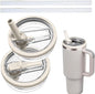 2 Pack 40oz LeakProof Tumbler Flip Straw StanleyLid Replacement Tumbler Quencher, Leak Proof Splash Resistant Tumbler Cover, Reusable 40oz Stanley Cup Accessories Replace Leaking Stanley Lids