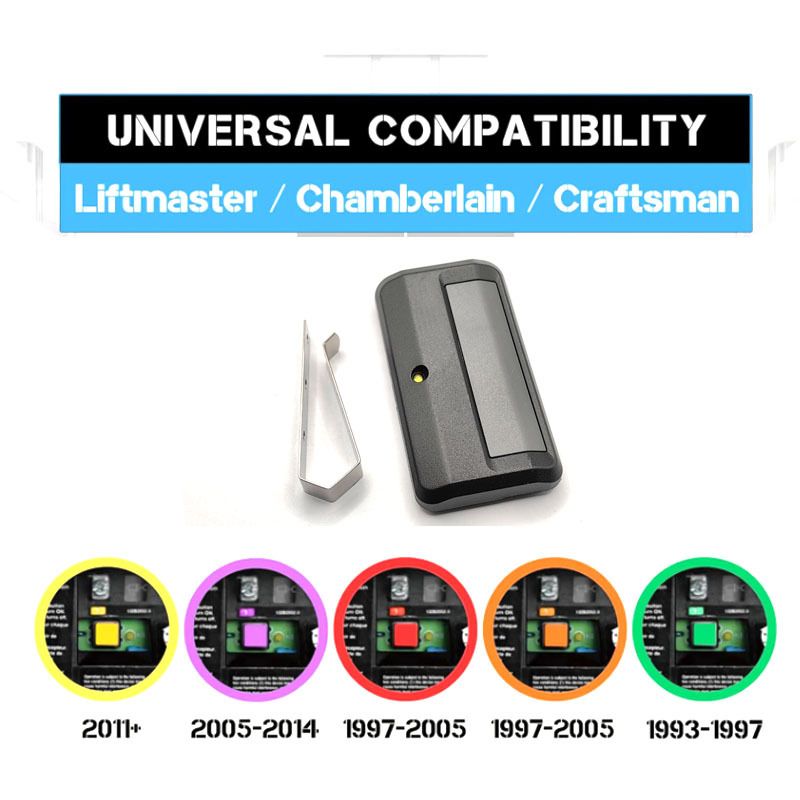 2 for Chamberlain Craftsman LiftMaster Garage Door Opener Remote Replacement, Replaces 891LM 893LM 893MAX 370LM 371LM 373LM 971LM 973LM, no Wait Wireless Remote Keyless Entry, Safe Security