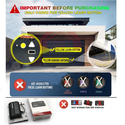 2 for Chamberlain Craftsman LiftMaster Garage Door Opener Remote Replacement, Replaces 891LM 893LM 893MAX 370LM 371LM 373LM 971LM 973LM, no Wait Wireless Remote Keyless Entry, Safe Security