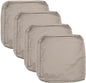 Patio Cushion Covers 24x24 Waterproof Outdoor Cushion Covers for Patio Furniture 4Pack Patio Cushion Slicovers Replacement Outdoor Seat Cushion Slip Cover for Wicker Chair, Tan