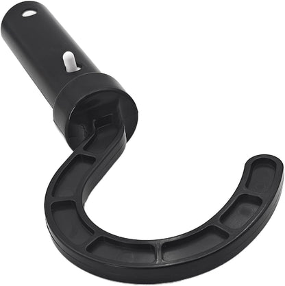 Pool Cleaner Hook Attachment, Black, Compatible with Robotic Pool Vacuums, Telescopic Pole Mount