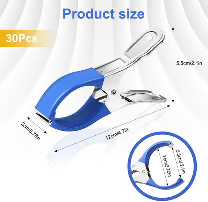 Pool Cover Clips for Above Ground Pools, 30 Pcs 4.7 Inch Stainless Steel, Windproof Clips with Protective Sleeves