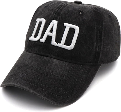 Mom and Dad Hats Fathers Day Mom Dad Gifts Hat Embroidered Adjustable Baseball Caps Gift for Couples Parents