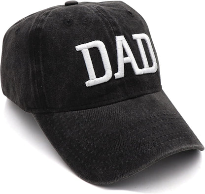 Mom and Dad Hats Fathers Day Mom Dad Gifts Hat Embroidered Adjustable Baseball Caps Gift for Couples Parents