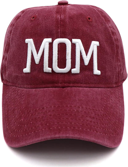 Mom and Dad Hats Fathers Day Mom Dad Gifts Hat Embroidered Adjustable Baseball Caps Gift for Couples Parents