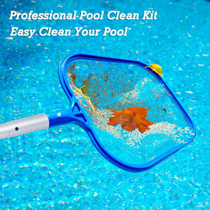 2 Pack Pool Skimmer Net, Hot Tubs Nets Fine Mesh Leaf Rake for Cleaning Surface of Pond Swimming Pool Cleaning Supplies and Accessories