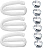 Pool Hoses for Above Ground Pools,1.25 x 59 Inch Filter Hose,Compatible with Intex Pump 607,637 With 8 Metal Clamps (3 Pack) (3) -