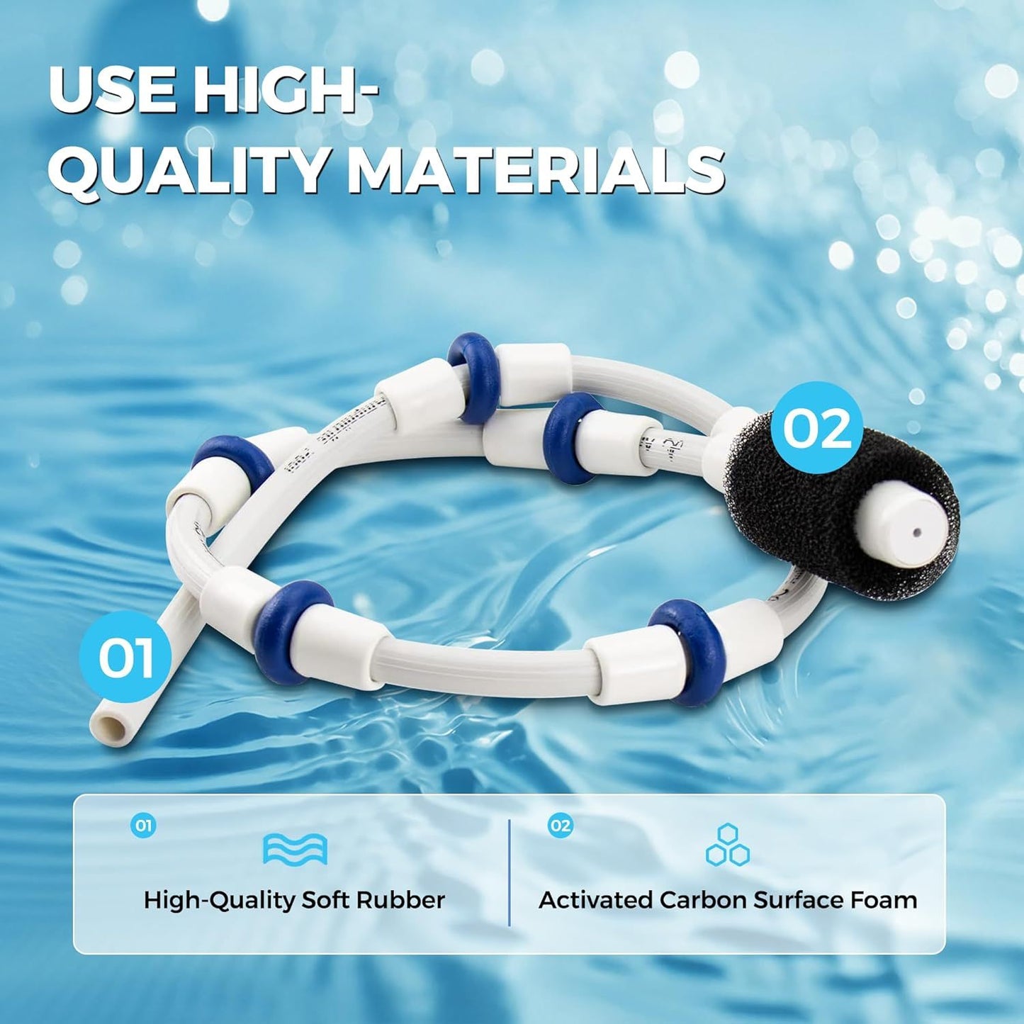 Automatic Pool Cleaner Sweep Hose Complete B5 B-5 Replacement or Zodiac Polaris 280 380 480 180 Pool Cleaner (1 Pack)