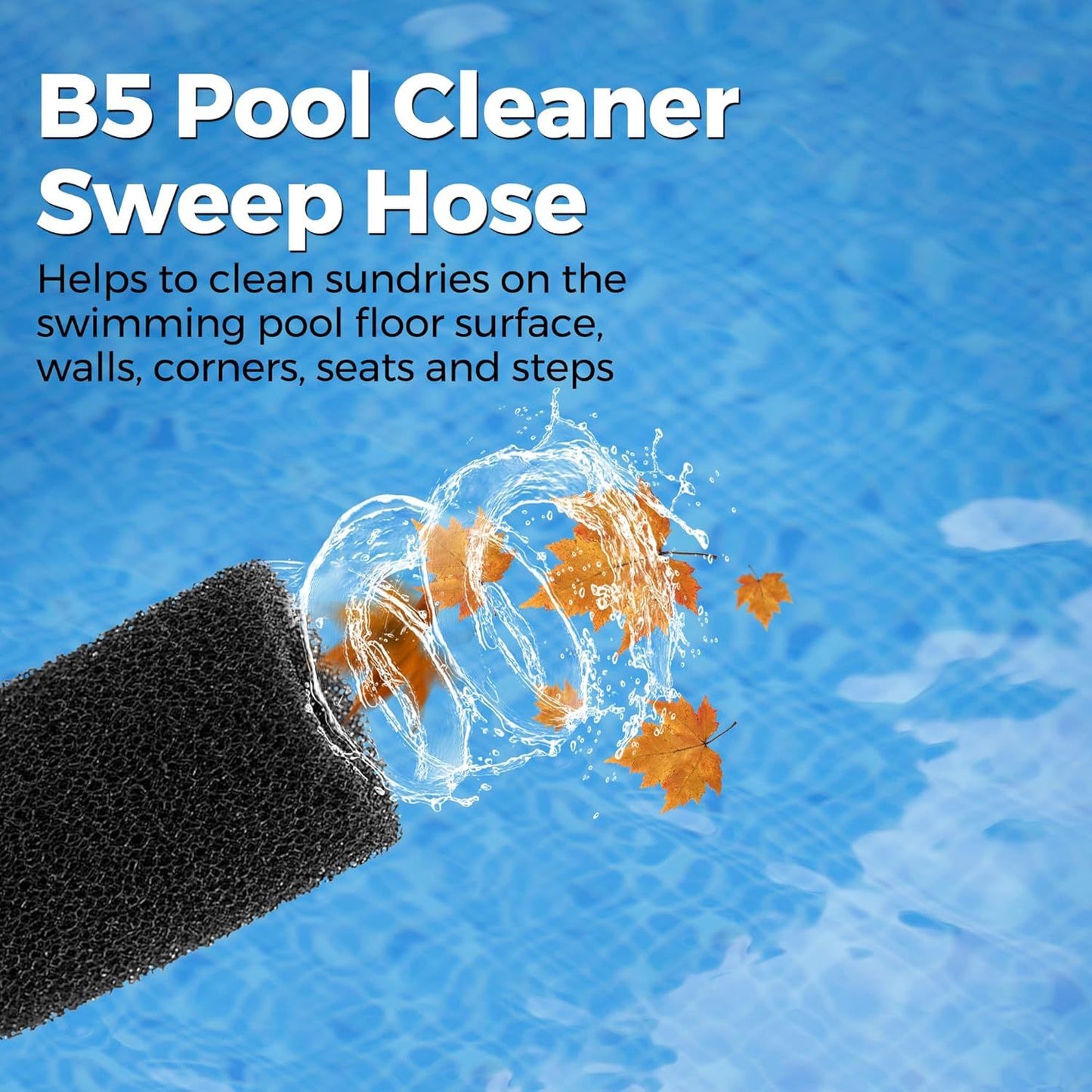 Automatic Pool Cleaner Sweep Hose Complete B5 B-5 Replacement or Zodiac Polaris 280 380 480 180 Pool Cleaner (1 Pack)