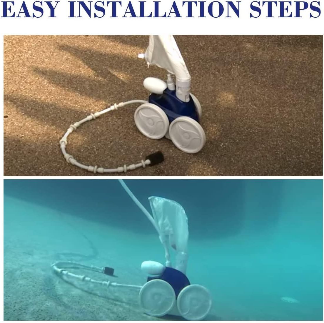Automatic Pool Cleaner Sweep Hose Complete B5 B-5 Replacement or Zodiac Polaris 280 380 480 180 Pool Cleaner - 2 Pack