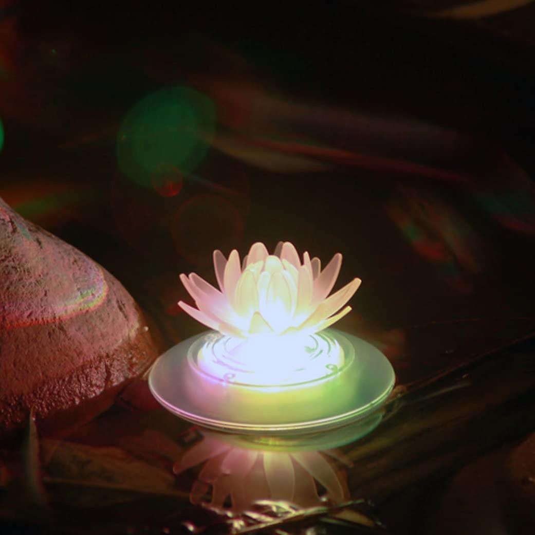 Pool floating light waterproof pool floating pond light lotus solar light for swimming pool pond garden decoration,garden pool light for garden