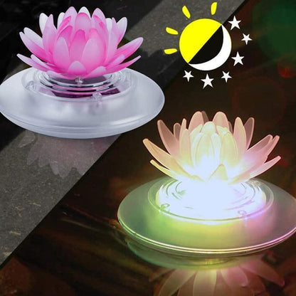 Pool floating light waterproof pool floating pond light lotus solar light for swimming pool pond garden decoration,garden pool light for garden