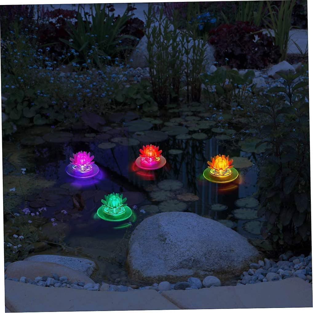 Pool floating light waterproof pool floating pond light lotus solar light for swimming pool pond garden decoration,garden pool light for garden