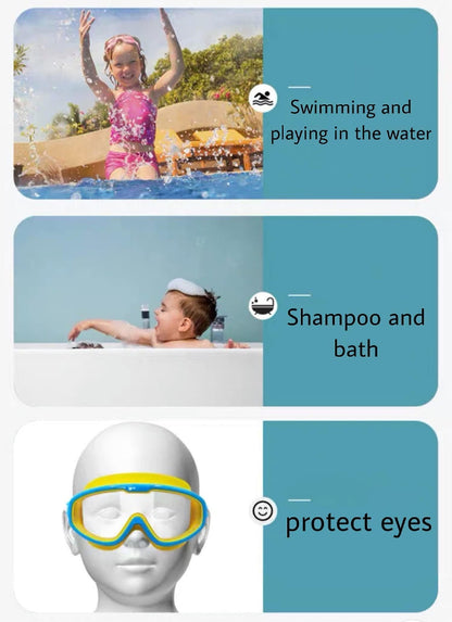 Swimming Goggles, Swimming Goggles  Anti-Fog Anti-Leak UV Protection Large Swim Goggles
