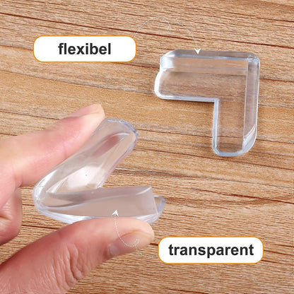 20pcs Transparent Babies Table Corner Protectors - Thickened Furniture Guards for Babies