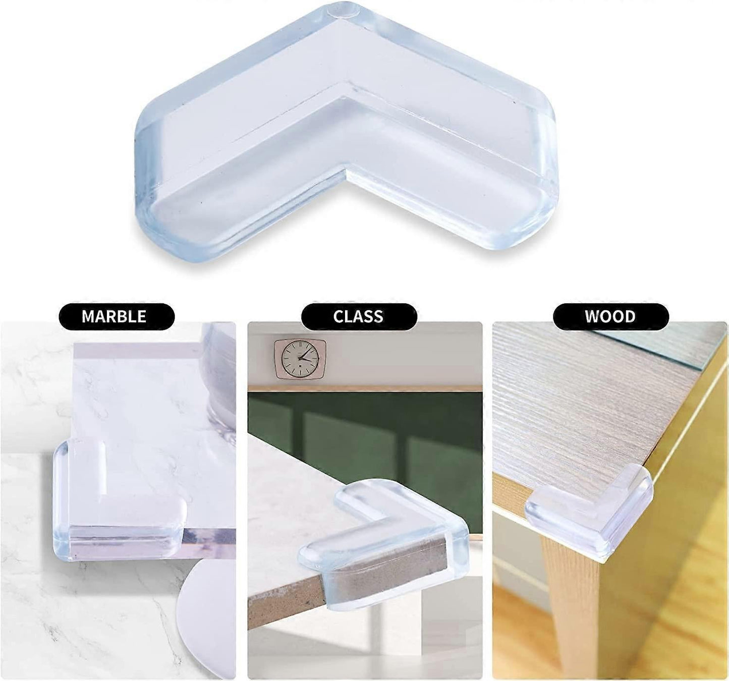 20pcs Transparent Babies Table Corner Protectors - Thickened Furniture Guards for Babies