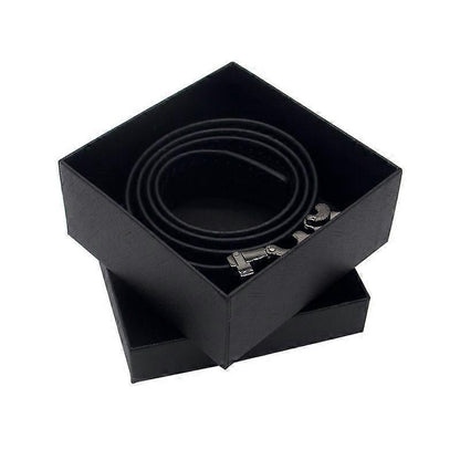 120cm Men's Coffee Leather Belt, Father's Day Gift