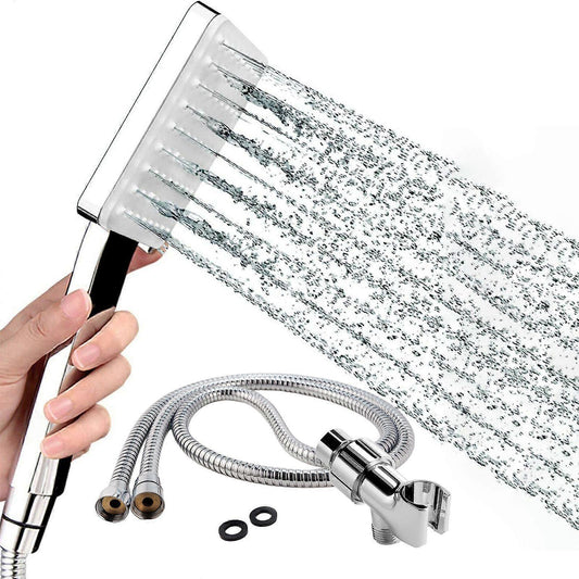 Rain Shower Head with Handheld, 6 Jet Types, High Pressure Water Saving