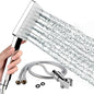 Rain Shower Head with Handheld, 6 Jet Types, High Pressure Water Saving