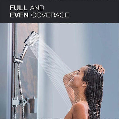 Rain Shower Head with Handheld, 6 Jet Types, High Pressure Water Saving