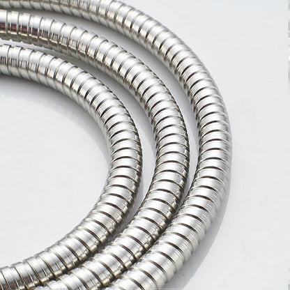 Stainless Steel Replacement Shower Hose, Double Buckle 200cm Shower Tube