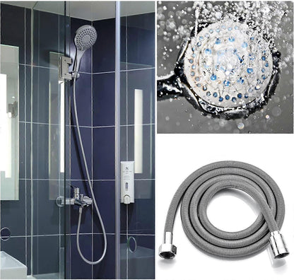 2m Stainless Steel Universal Shower Hose, Flexible Bathroom Replacement Hose