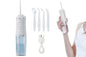 Cordless Portable Electric Water Flosser Teeth Cleaner Floss Irrigator With 4 Jet Tips - White