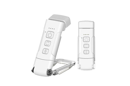 2Pcs USB Rechargeable Book Light Bookmark Lamp with 3 Colors and 5 Brightness-White