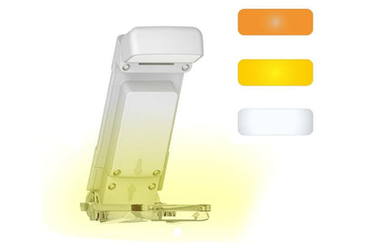 2Pcs USB Rechargeable Book Light Bookmark Lamp with 3 Colors and 5 Brightness-White