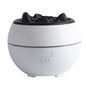 Volcano Flame Aroma Diffuser and Humidifier, 7-Color Changing Lava Fire Essential Oil Diffuser with Timer, 360ml for Home, Bedroom, or Desk – White