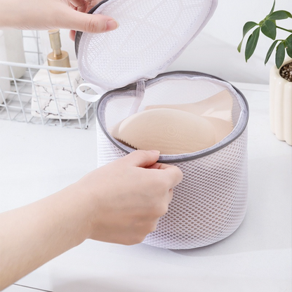 Handheld Mesh Laundry Bag Set, 6 Pcs Thick Polyester Washing Bags with Protective Zipper & Bra Protection Bags, for Clothes, Bedding, Lingerie