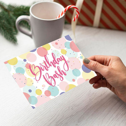Colorful Happy Birthday Greeting Cards Set, 24Pcs Cards with Envelopes