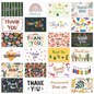 24-Piece Thank You Card Set, Greeting Note Cards with Envelopes, Greeting Card Set