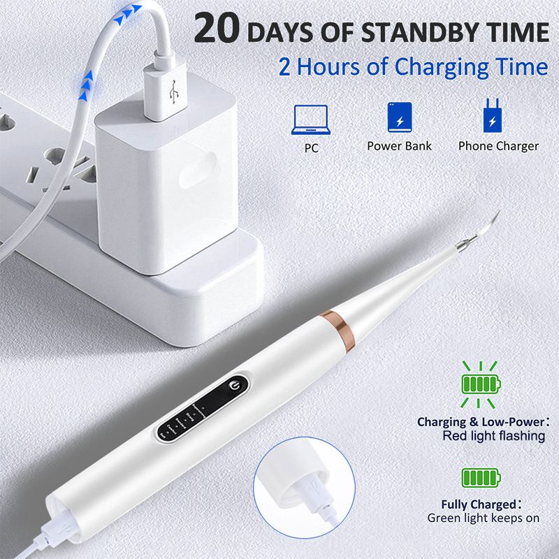 Ultrasonic Dog & Cat Dental Cleaner Kit – Electric Toothbrush for Tartar & Plaque Removal-blue