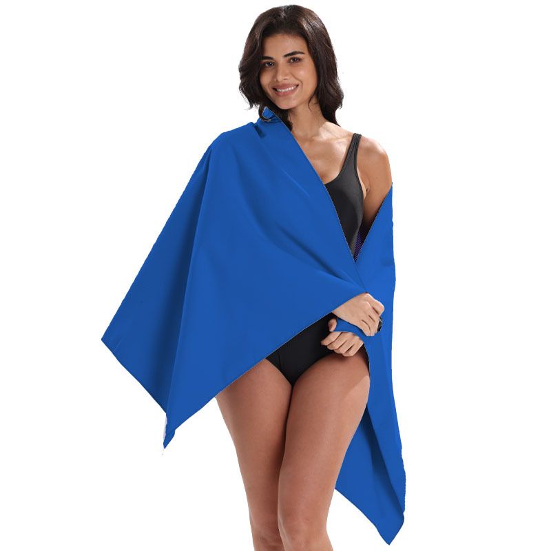 Dual-Sided Quick-Dry Sports Bath Towel – Absorbent, Perfect for Gym, Swimming & Beach-Royal Blue-50*120cm