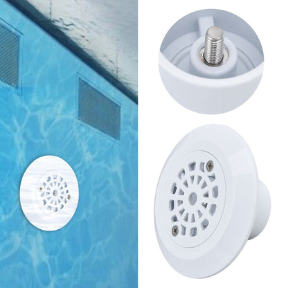 Plastic Pool Water Outlet White Floor Drain Water Inlet Draining Accessory for Swimming Pools Hot Springs Spas