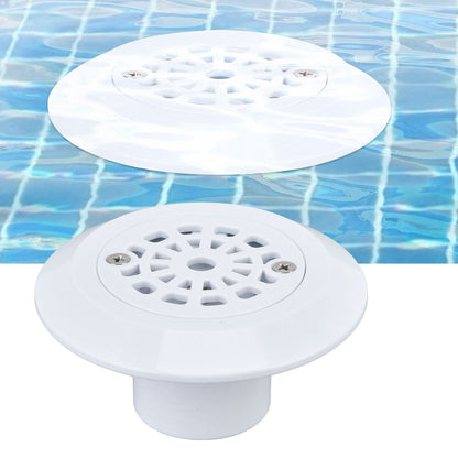 Plastic Pool Water Outlet White Floor Drain Water Inlet Draining Accessory for Swimming Pools Hot Springs Spas