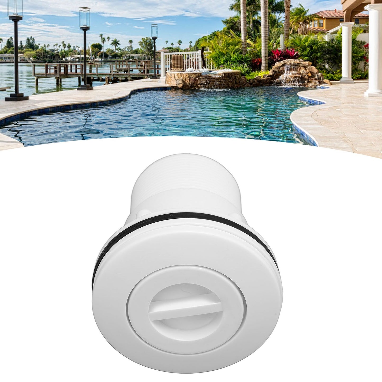 1.5 Inch Pool Nozzle Replacement G2A Thread Wear Resistant Pool Outlet Nozzle for Swimming Pool
