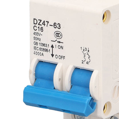 2P Miniature Circuit Breaker Multiple Protection Functions High Safety 16A 220V Circuit Leakage Breaker for Electricity