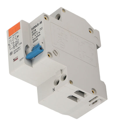 Circuit Breaker 1P 16A 220V Overload Short Circuit Leakage Protection Residual Current Circuit Breaker for 50/60Hz