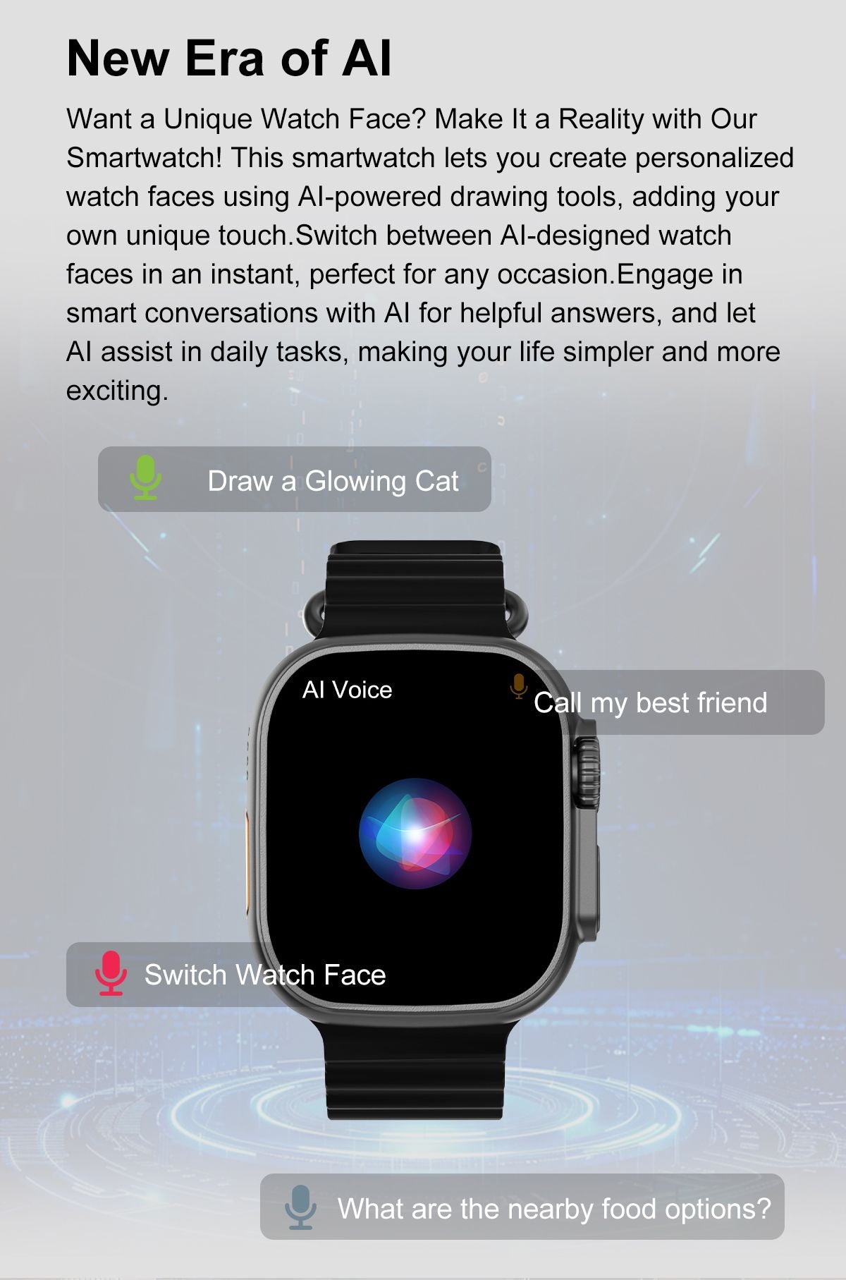 DT Ultra 4 Smart Watch Full Touch Screen Fitness Tracker for Men Women，White