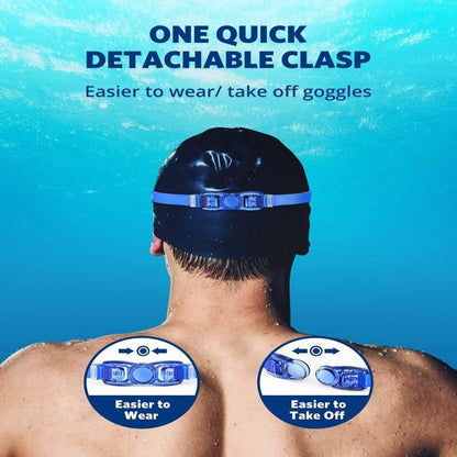Swim Goggles, Swimming Goggles No Leaking Full Protection Adult Men Women Youth