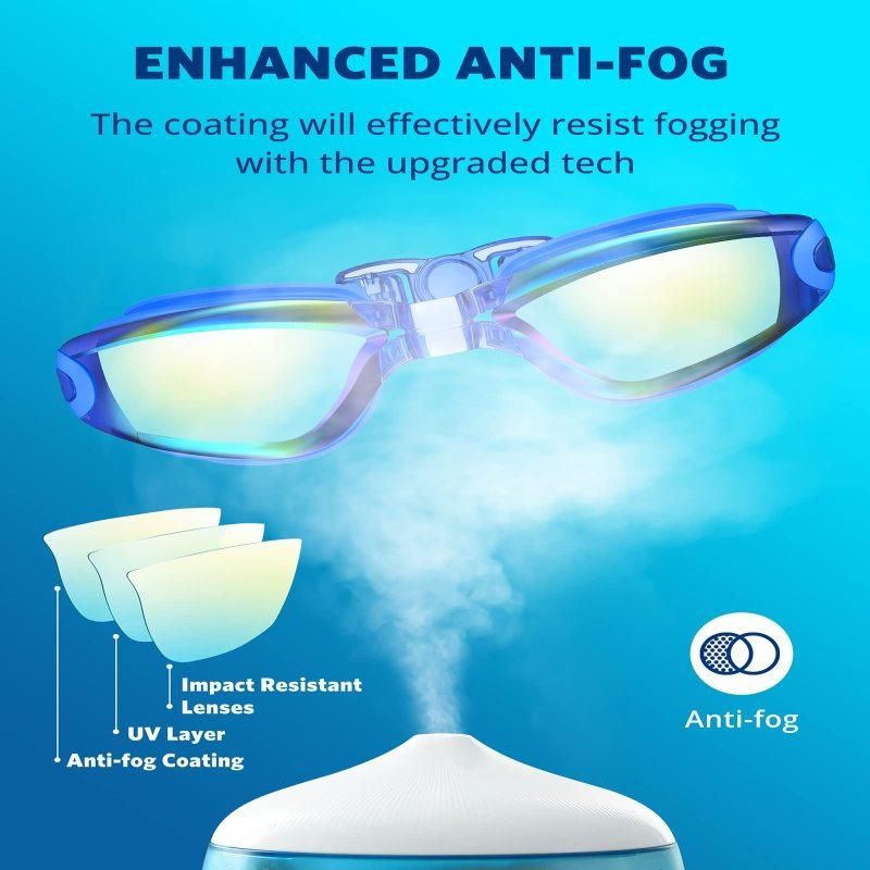 Swim Goggles, Swimming Goggles No Leaking Full Protection Adult Men Women Youth