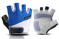 1 Pair Cycling Half Finger Bike Gloves With Anti Slip Pad For Unisex - Blue & XL
