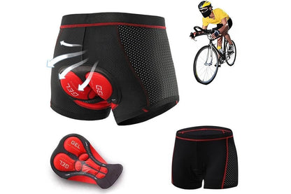 Silicone Gel Padded Cycling Underwear for Mountain Road - L