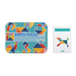 Wooden Tangram Puzzle Set small bird Brand Iron Box T-shaped quad 100 cards