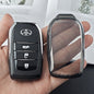 Toyota RAV4 Key Cover TPU Transparent 2024-2026 Type b - transparent black [single key cover]