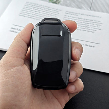 Toyota RAV4 Key Cover TPU Transparent 2024-2026 Type b - transparent black [single key cover]