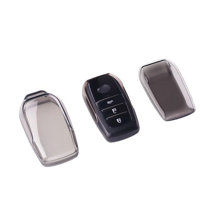 Toyota RAV4 Key Cover TPU Transparent 2024-2026 Type b - transparent black [single key cover]